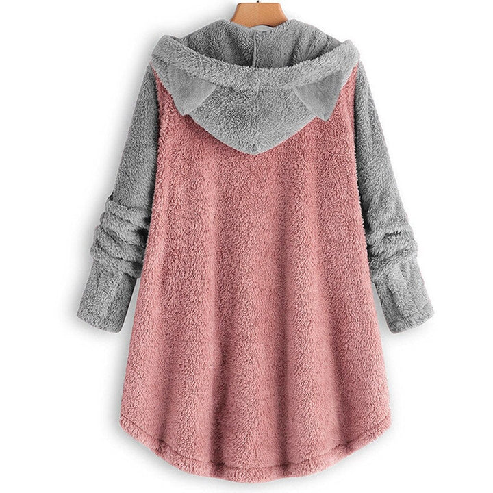 Pullover in pile donna – Maglione con orecchie di gatto giocose