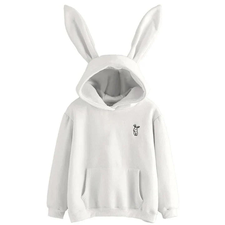 Hoodie donna con orecchie da coniglio – Felpa comoda e giocosa per ogni occasione