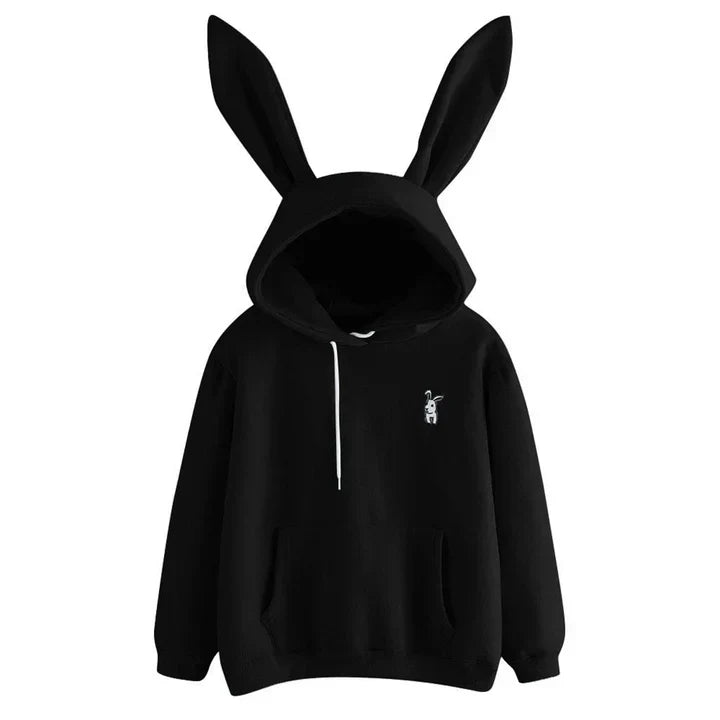 Hoodie donna con orecchie da coniglio – Felpa comoda e giocosa per ogni occasione