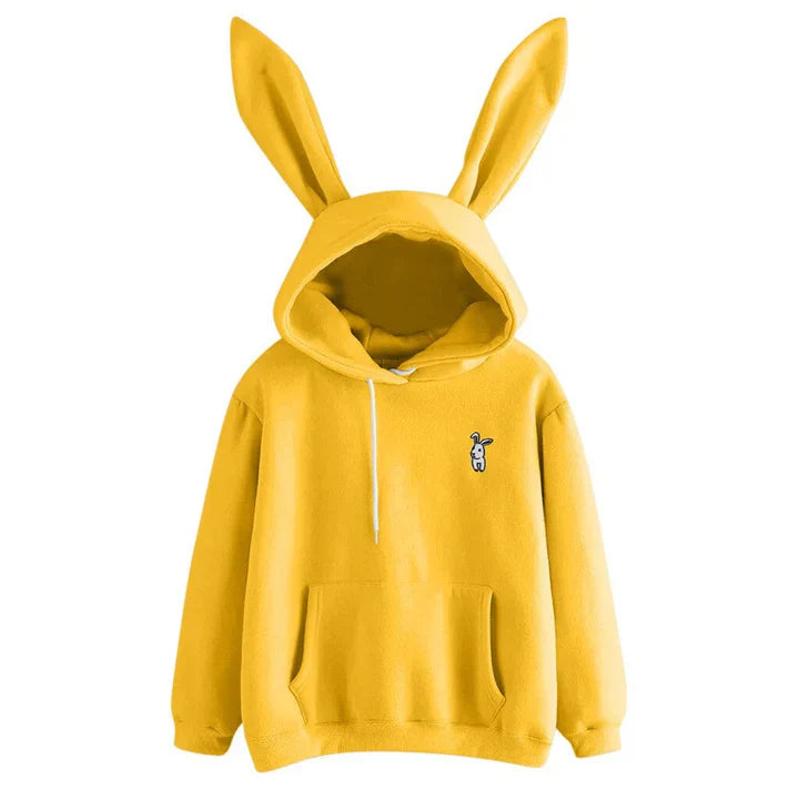 Hoodie donna con orecchie da coniglio – Felpa comoda e giocosa per ogni occasione