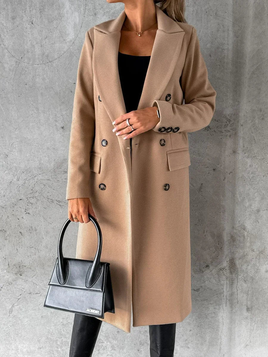 Cappotto doppio petto donna – Giacca elegante senza tempo in lana