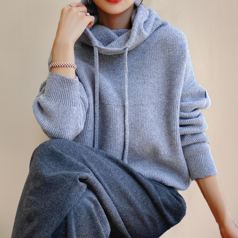 Hoodie donna in lana – Felpa calda e comoda per ogni occasione