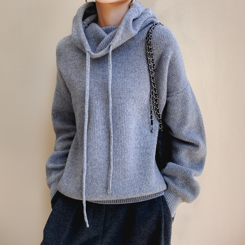 Hoodie donna in lana – Felpa calda e comoda per ogni occasione