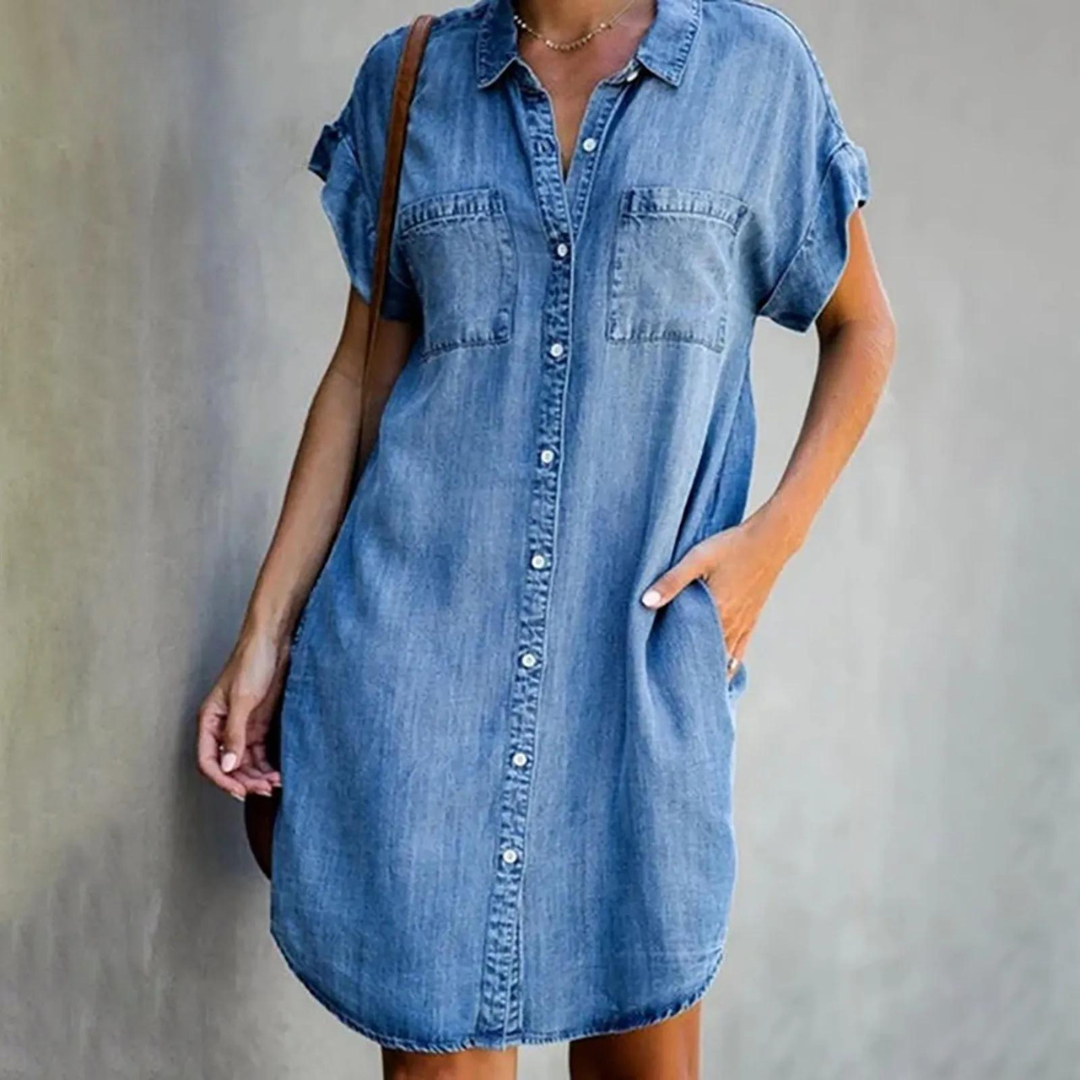 Abito denim donna – Vestito shift elegante e senza sforzo