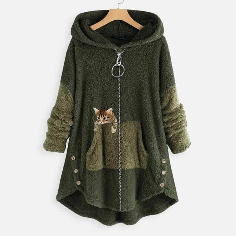 Hoodie Teddy ultra-morbido e caldo – Felpa in pile per uomo e donna