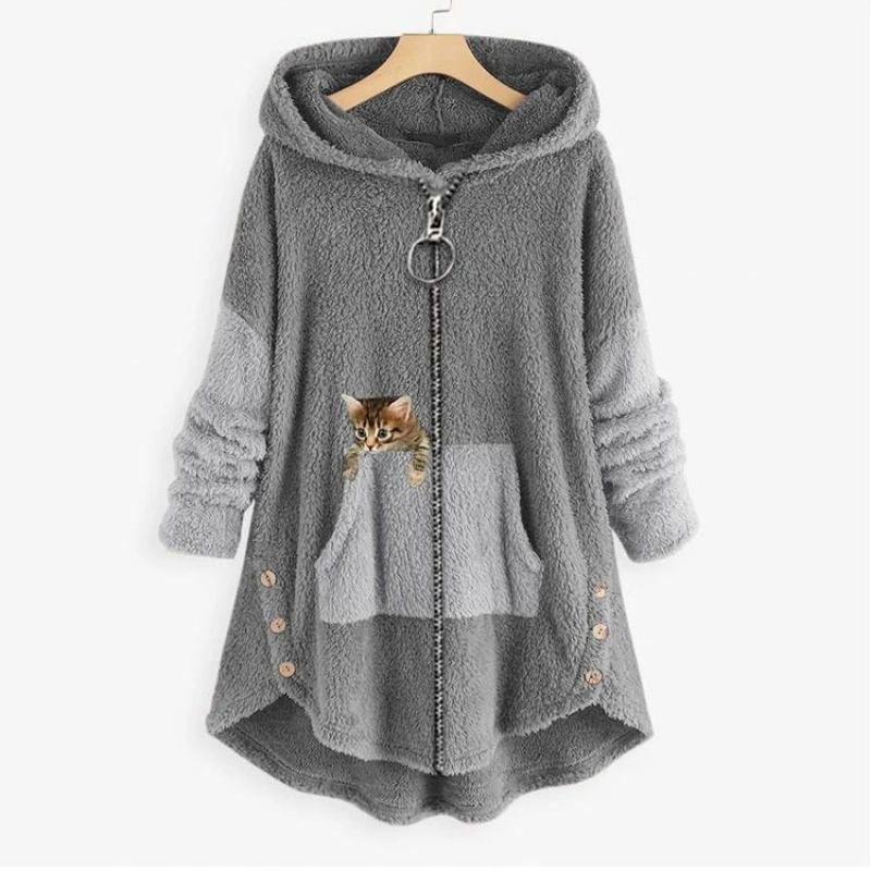 Hoodie Teddy ultra-morbido e caldo – Felpa in pile per uomo e donna