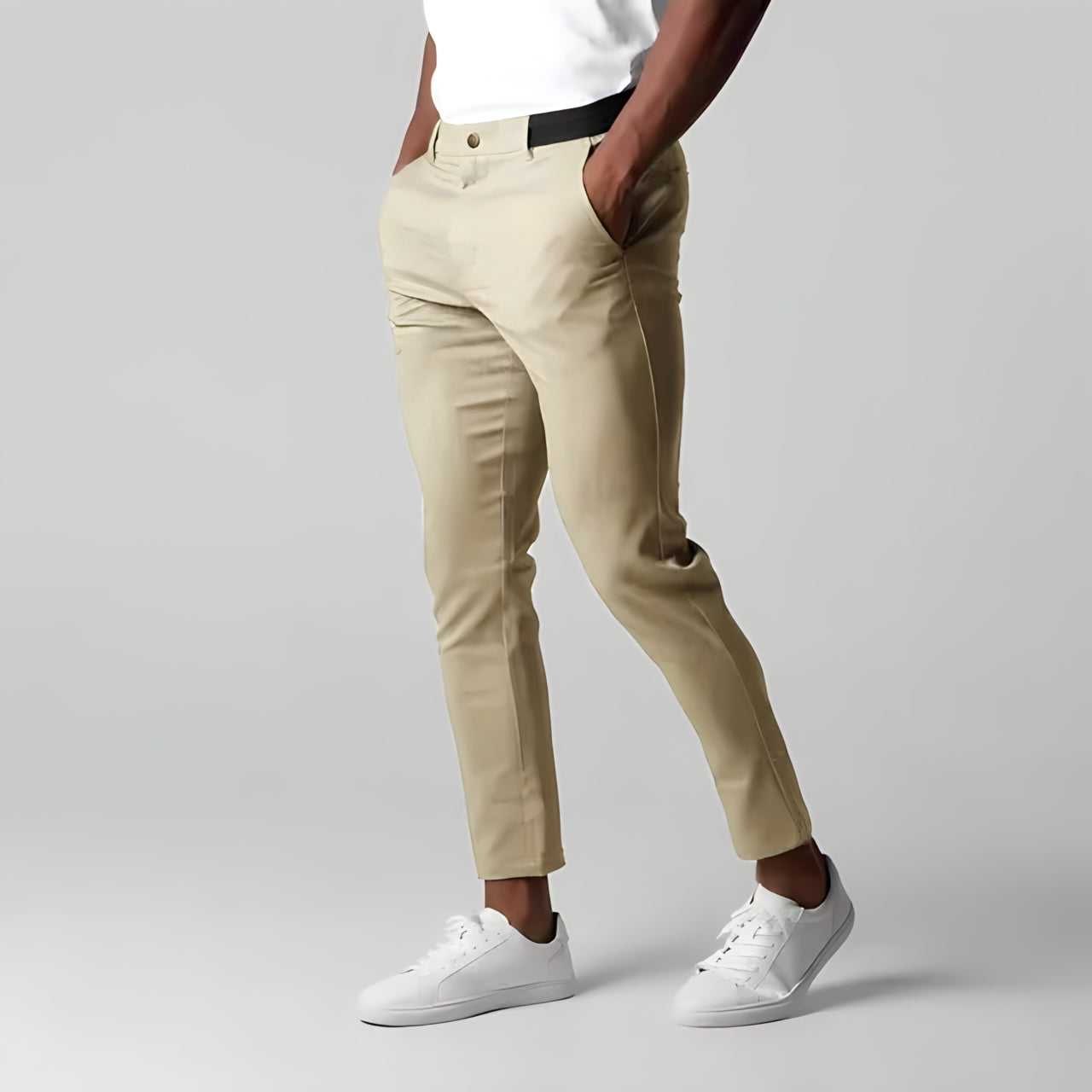 Pantaloni Chino Uomo – Chino Flessibili per Attività Sportive e Casual