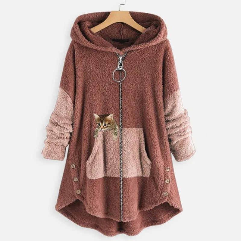 Hoodie Teddy ultra-morbido e caldo – Felpa in pile per uomo e donna